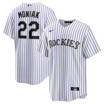Men's Nike Mickey Moniak White Colorado Rockies Home Replica Jersey