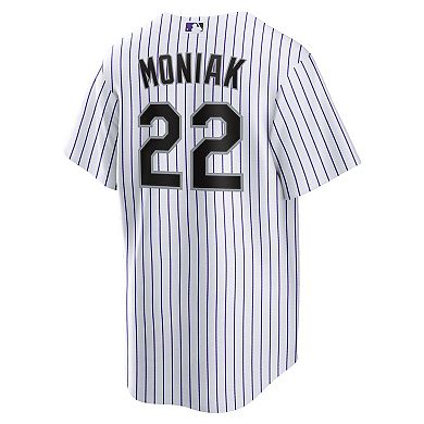 Men's Nike Mickey Moniak White Colorado Rockies Home Replica Jersey