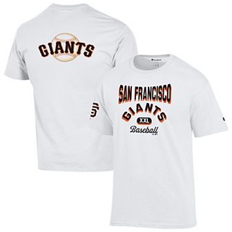 Men's Champion White San Francisco Giants 3-Hit Jersey T-Shirt