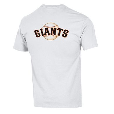 Men's Champion White San Francisco Giants 3-Hit Jersey T-Shirt