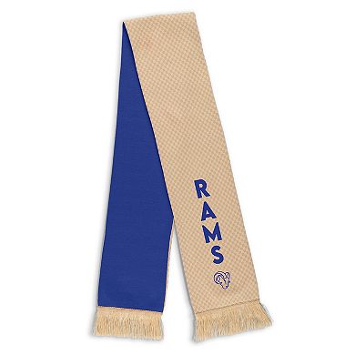 Women's WEAR by Erin Andrews Los Angeles Rams Tonal Microcheck Scarf & Glove Set