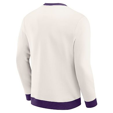 Men's Darius Rucker Collection by Fanatics Cream Baltimore Ravens Colorblock Pullover Sweatshirt