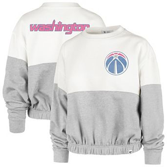 Women's '47 Cream Washington Wizards City Edition Take Two Bonita Sweatshirt