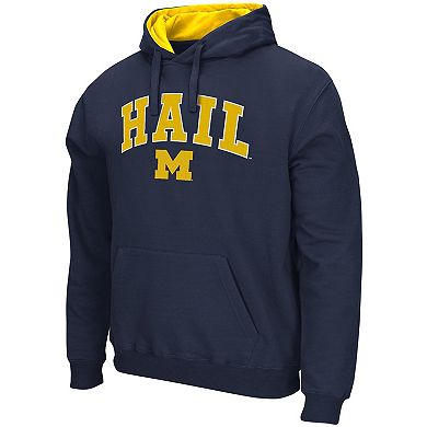 Men's Colosseum Navy Michigan Wolverines Rally Cry Fleece Hoodie