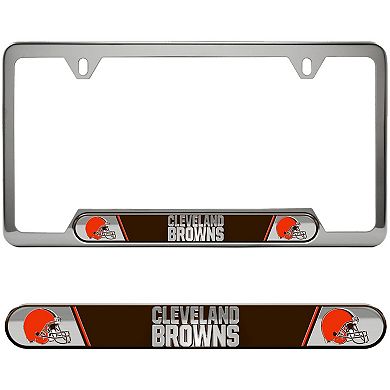 Logo Brands Cleveland Browns Embossed License Plate Frame