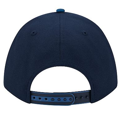 Men's New Era White/Navy Minnesota Timberwolves 2025 NBA Tip Off M-Crown A-Frame 9FORTY Adjustable Hat