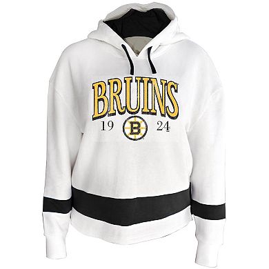 Women's Profile White Boston Bruins Plus Size Hoodie