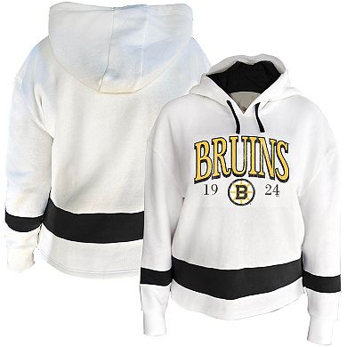 Women's Profile White Boston Bruins Plus Size Hoodie