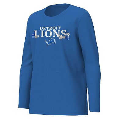 Youth Outerstuff Blue Detroit Lions Chestnut Holiday Sleep Set