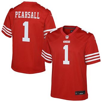 Youth Nike Ricky Pearsall Scarlet San Francisco 49ers Team Game Jersey