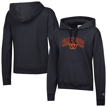 Women's Champion Black Washington Commanders Powerblend Hoodie