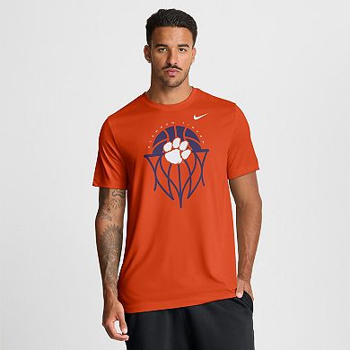 Men's Nike Orange Clemson Tigers Basketball Icon Legend T-Shirt