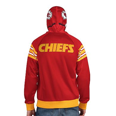 Men's Pro Player Red/Gold Kansas City Chiefs Helmet Full-Zip Hooded Track Jacket