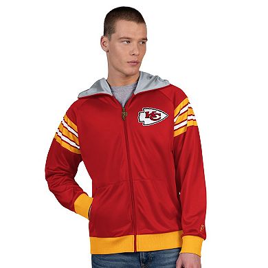 Men's Pro Player Red/Gold Kansas City Chiefs Helmet Full-Zip Hooded Track Jacket