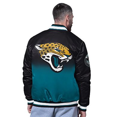 Men's Starter Black Jacksonville Jaguars Pass Rush Varsity Full-Snap Jacket