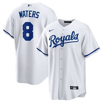 Men's Nike Drew Waters White Kansas City Royals Home Replica Jersey