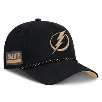 Men's Fanatics Black Tampa Bay Lightning Military Appreciation Authentic Pro A-Frame Adjustable Hat