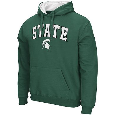 Men's Colosseum Green Michigan State Spartans Rally Cry Fleece Hoodie