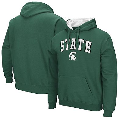 Men's Colosseum Green Michigan State Spartans Rally Cry Fleece Hoodie