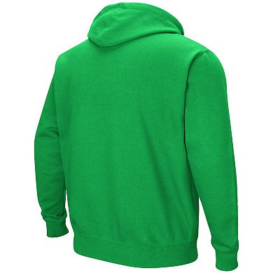 Men's Colosseum Green Notre Dame Fighting Irish Rally Cry Fleece Hoodie
