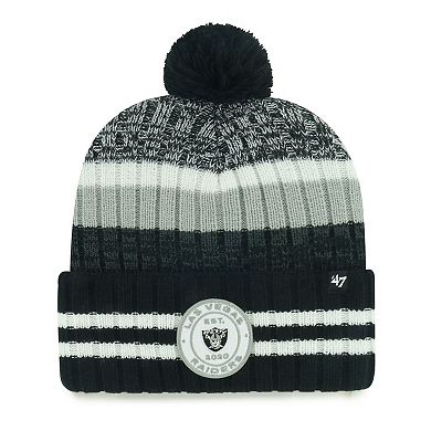 Men's '47 Las Vegas Raiders Quiver Cuffed Knit Hat with Pom
