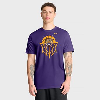 Men's Nike Purple LSU Tigers Basketball Icon Legend T-Shirt
