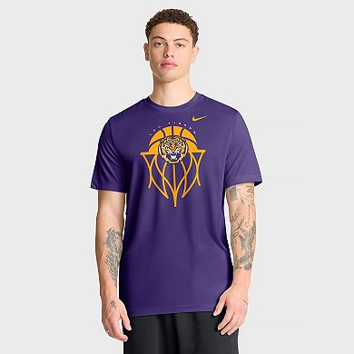 Men's Nike Purple LSU Tigers Basketball Icon Legend T-Shirt