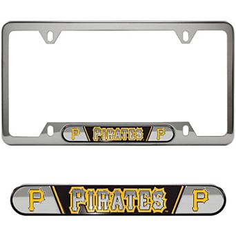 Logo Brands Pittsburgh Pirates Embossed License Plate Frame