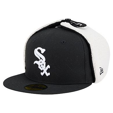 Men's New Era Black Chicago White Sox Dog Ear Classic 59FIFTY Fitted Hat