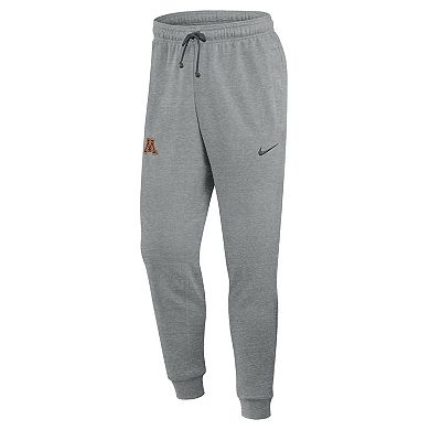 Men's Nike Heather Gray Minnesota Golden Gophers Basketball Practice Dri-FIT Taper Sweatpants