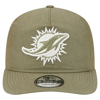 Men's New Era Olive Miami Dolphins Nylon 19TWENTY Adjustable Hat