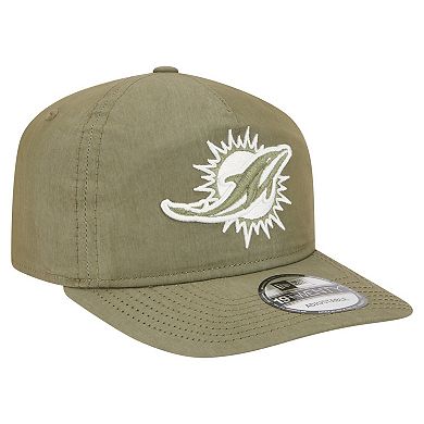 Men's New Era Olive Miami Dolphins Nylon 19TWENTY Adjustable Hat