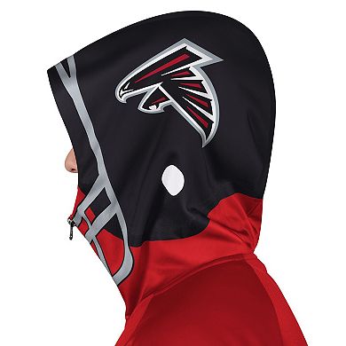 Men's Pro Player Red/Black Atlanta Falcons Helmet Full-Zip Hooded Track Jacket