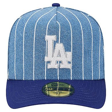 Men's New Era Blue/Royal Los Angeles Dodgers Parallel A-Frame 59FIFTY Fitted Hat