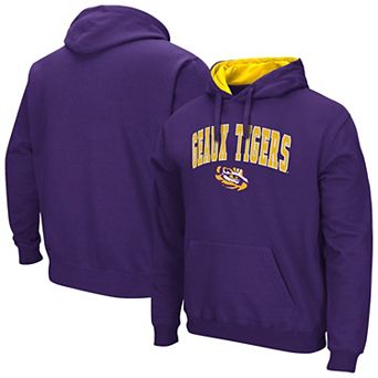 Men's Colosseum Purple LSU Tigers Rally Cry Fleece Hoodie