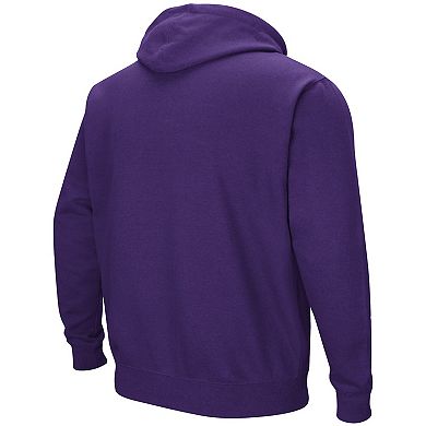 Men's Colosseum Purple LSU Tigers Rally Cry Fleece Hoodie