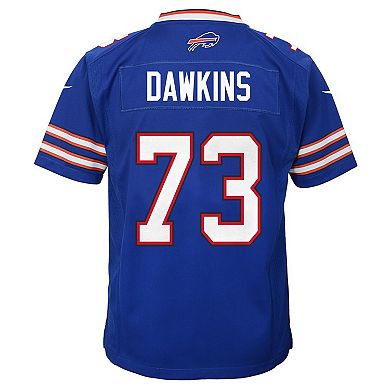Youth Nike Dion Dawkins Royal Buffalo Bills Team Game Jersey