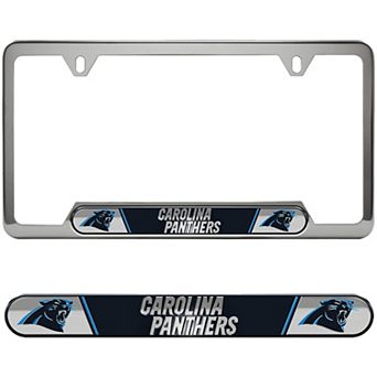 Logo Brands Carolina Panthers Embossed License Plate Frame