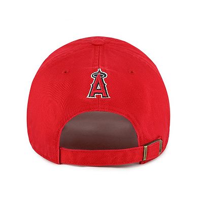 Women's '47 Red Los Angeles Angels Zoey Clean Up Adjustable Hat