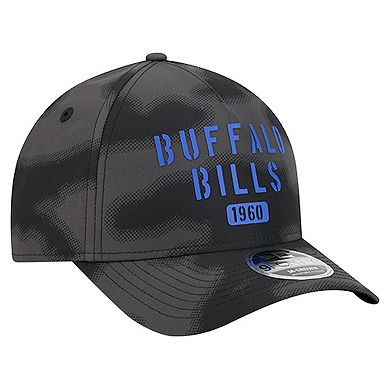 Men's New Era Gray Buffalo Bills Halftone Camo 9FORTY Hat
