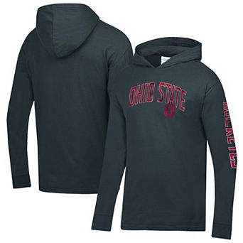 Men's ComfortWash Charcoal Ohio State Buckeyes Two Hit Hoodie