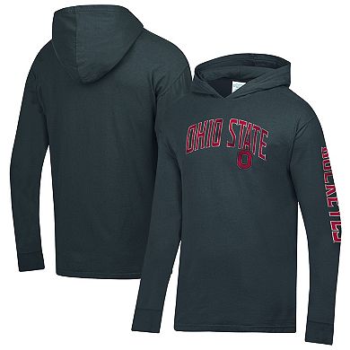 Men's ComfortWash Charcoal Ohio State Buckeyes Two Hit Hoodie