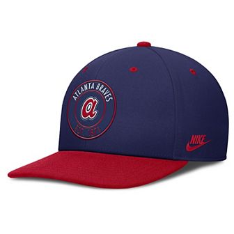 Men's Nike Navy/Red Atlanta Braves Cooperstown Collection Pro Dri-FIT Snapback Hat
