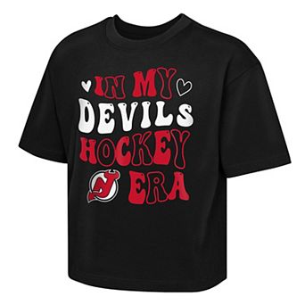 Girls Youth Outerstuff Black New Jersey Devils In My Era Boxy T-Shirt