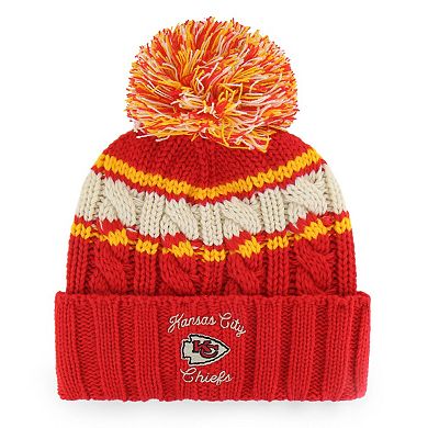 Women's '47 Red Kansas City Chiefs Emma Cuffed Knit Hat with Pom