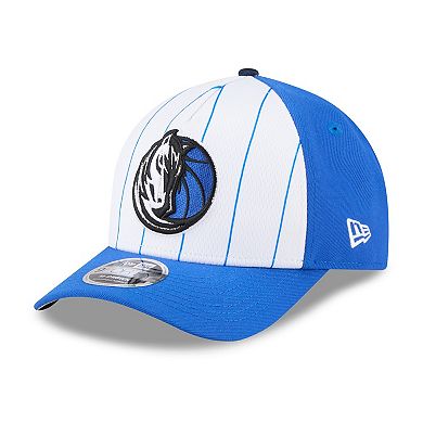 Men's New Era White/Blue Dallas Mavericks 2025 NBA Tip Off M-Crown A-Frame 9FORTY Adjustable Hat