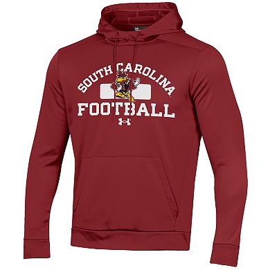 Men's Under Armour Garnet South Carolina Gamecocks Sporty Cocky Armour Fleece Hoodie