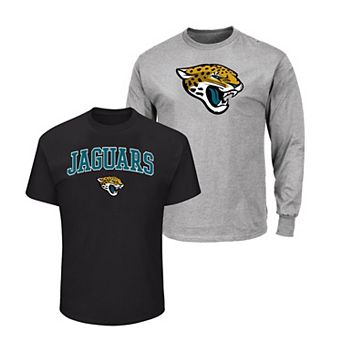 Men's Fanatics Black/Heather Gray Jacksonville Jaguars Big & Tall 2-Pack T-Shirt Set