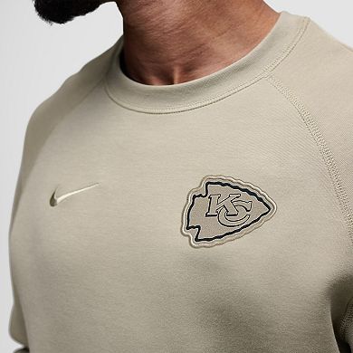 Men's Nike Olive Kansas City Chiefs Tech Fleece Raglan Sweatshirt