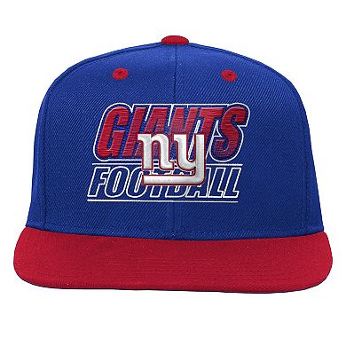 Youth Outerstuff Royal New York Giants Team Gradient Deadstock Snapback Hat